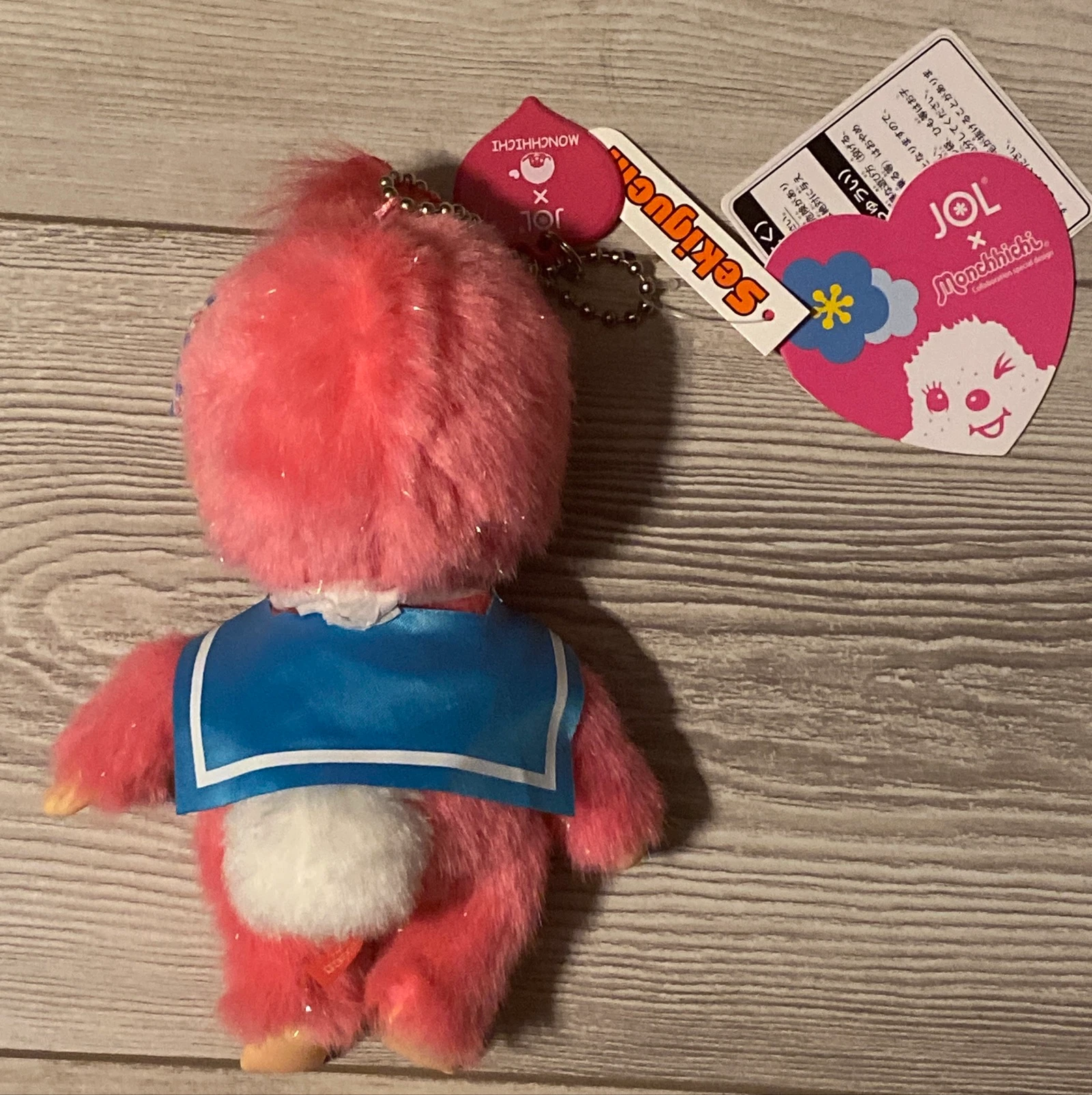 🌸✨ 🌸 Monchhichi x JOL -  Rose Pailleté – Neuf avec Étiquettes – Import Japon - Rare ✨ – photo 4